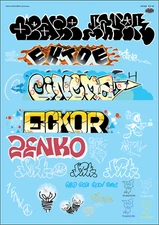 Railroad Graffiti G Scale Decal Set