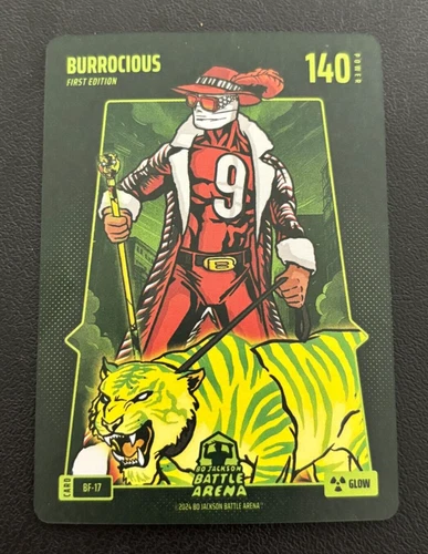 Joe Burrow Bo Jackson Battle Arena Battlefoil Glow SP Burrocious #BF-17