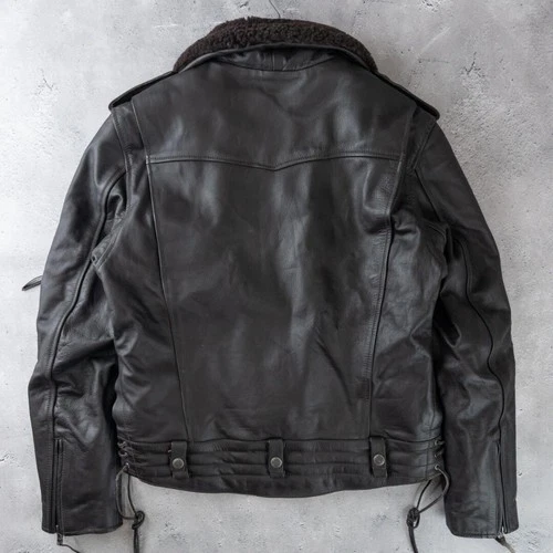 Liugoo Leathers Double Riders Jacket Brown XL Leather Removable Liner image 7