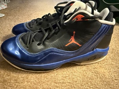 Air Jordan Melo M8 Blue Ribbon Orange Flywire Mens Size 12 469786-006 Knicks
