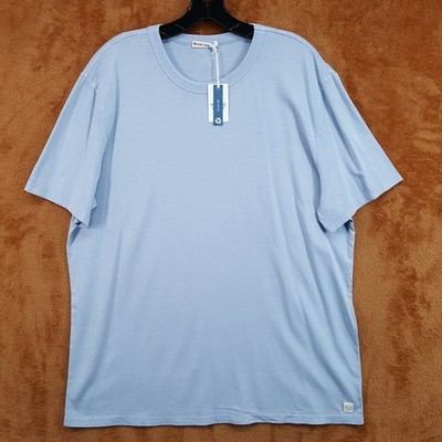 MARINE LAYER Shirt Mens Large Blue Pullover Crew Signature Sea Change Re-Spun
