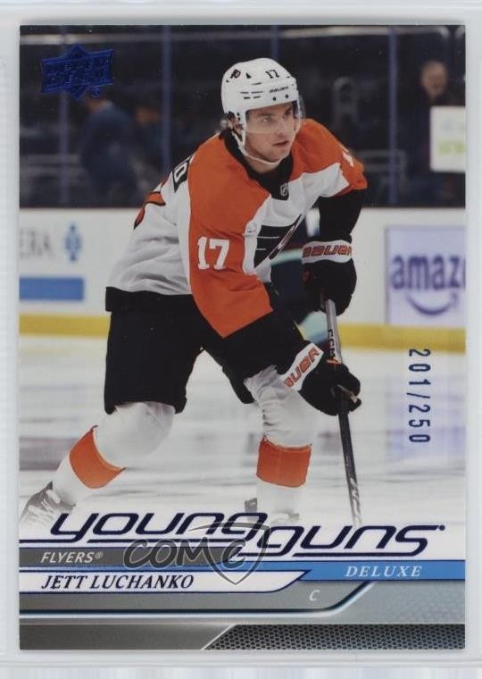 2024-25 Upper Deck Series 2 Young Guns Deluxe 201/250 Jett Luchanko #484 q2c