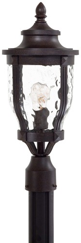 The Great Outdoors GO 8766 Merrimack 1 Light 20" Tall Post Light - Bronze