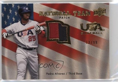 2008 Upper Deck USA Baseball National Team /99 Pedro Alvarez #USA-PA Patch 10fs