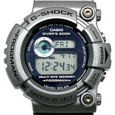 G-SHOCK GW-200S-8 Frogman Black Silver Watch Used with Box and Tags