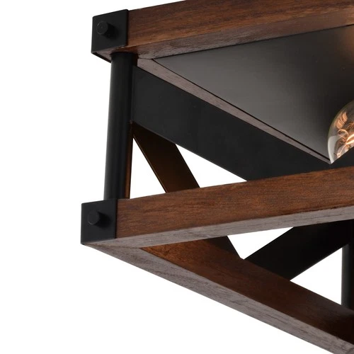 Vaxcel Lighting C0260 Wade 2 Light 13"W Flush Mount Square - Matte Black / - Picture 4 of 12