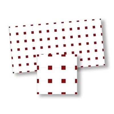 Puppenhaus rot & weiß spanische Mosaik Bodenfliese Blatt Miniaturboden