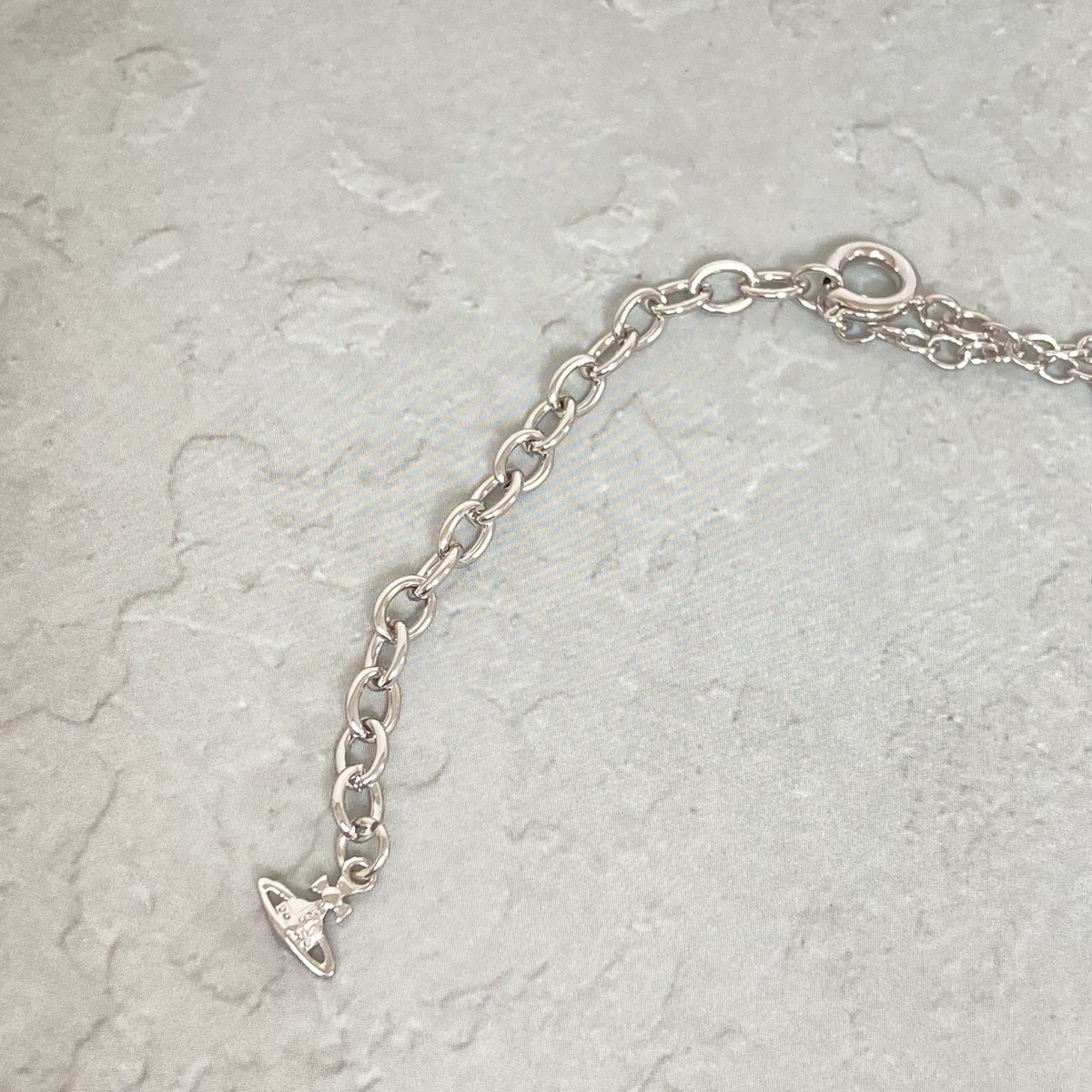 Vivienne Westwood Necklace OCTAVIE Ribbon Orb Pink Silver T. 2cm x