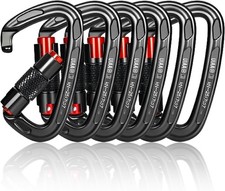 UIAA Certified 25KN Carabiner Heavy Duty Auto...
