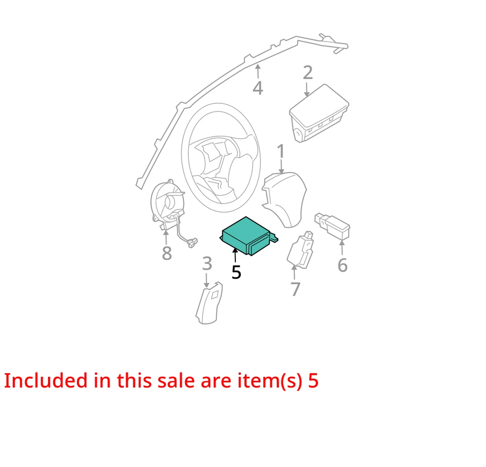 2006 2007 2008 Mazda 6 Airbag Air Bag Control Module Unit OEM - Image 4 of 4