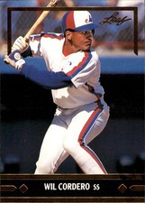 1991 Leaf #267 Wil Cordero Gold Rookies Numbered Variations