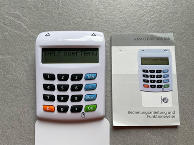 TAN Generator  VASCO DIGIPASS 836 1.4 online-banking neue Batterien