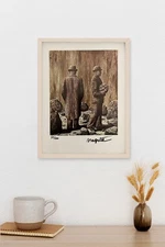 RENE MAGRITTE, ORIGINAL SIGNED PRINT, COA AND APPRAISAL FOR $3,500 USD.-