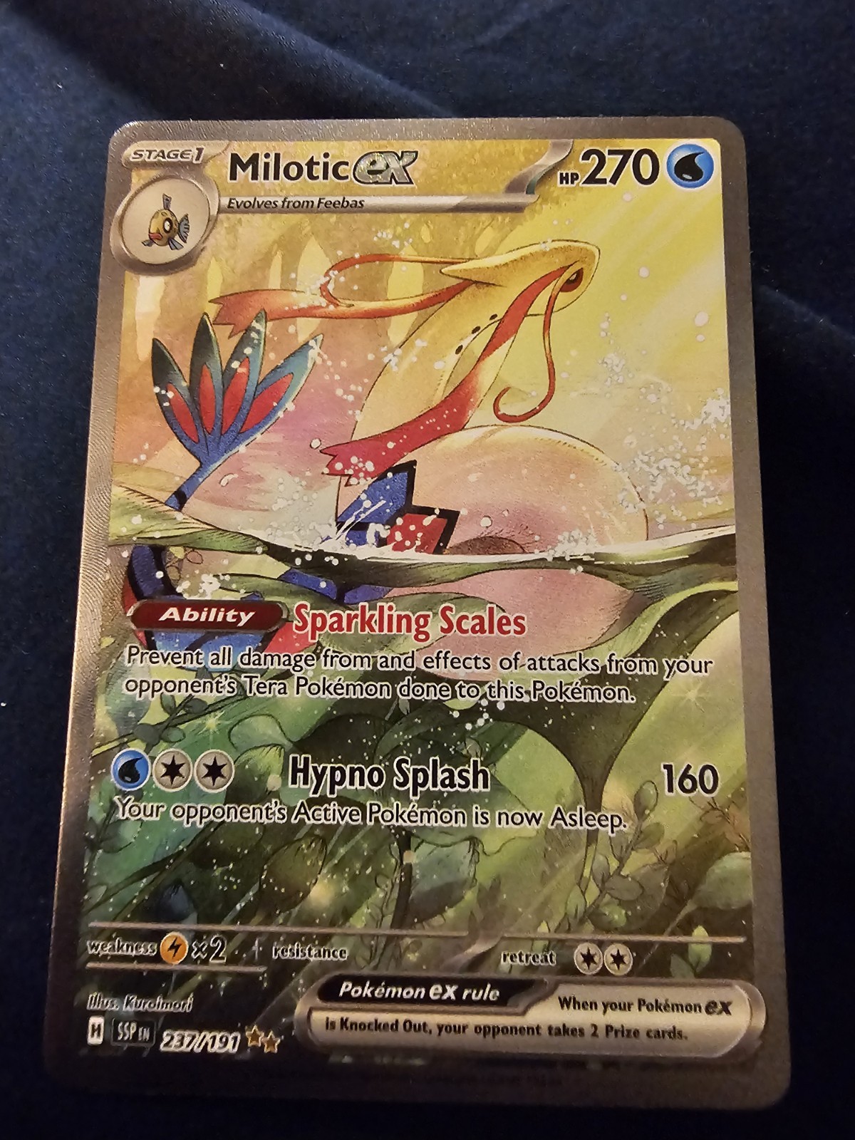 Milotic ex 237/191 Sv08: Surging Sparks Holo