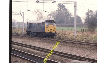 35 mm Eisenbahn Dia Class 31 31427 leichte Lok Norton Bridge 3.2.1993 #2