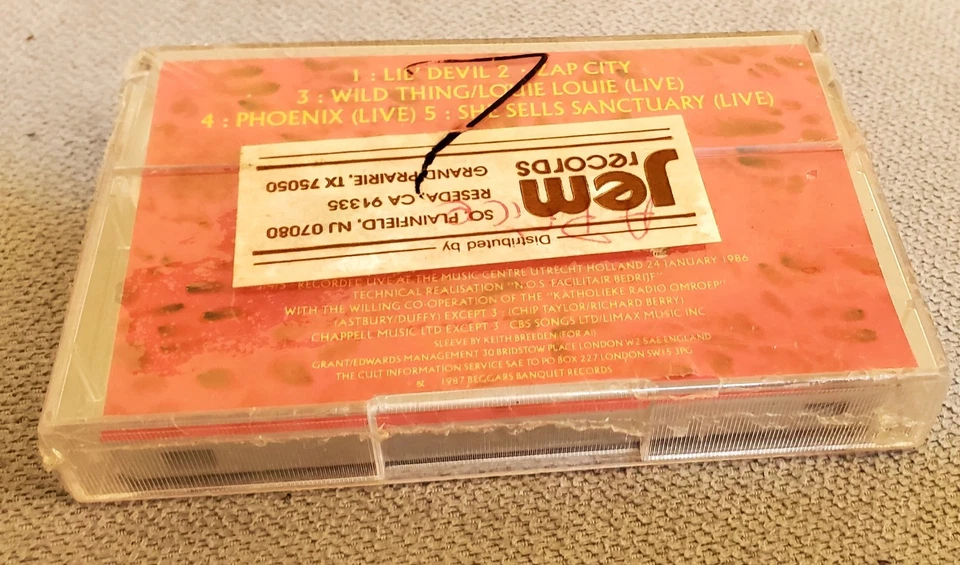 Vintage SEALED The Cult - Lil' Devil - 5 Track Cassingle Cassette 1987, BEG 188C - Image 4 of 4