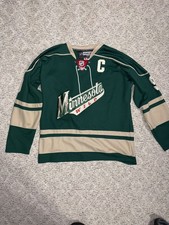 NHL Minnesota Wild Hockey Jersey Size 54 (XL) -Koivu  -Authentic - fight strap