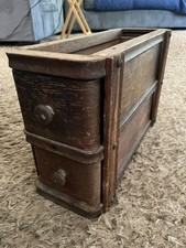 2 anciennes tiroirs bois machine à coudre avec cadre et poignées projet
