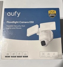 eufy Floodlight Camera E30 Outdoor Security Cam 2K 360 PTZ Alert AI Detect Track