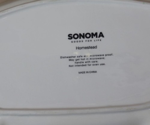 SONOMA HOMESTEAD "PIG OUT" PIG SHAPED TRAY NEVER USED SET OF 2 DH3598 - 第 2/2 張圖片