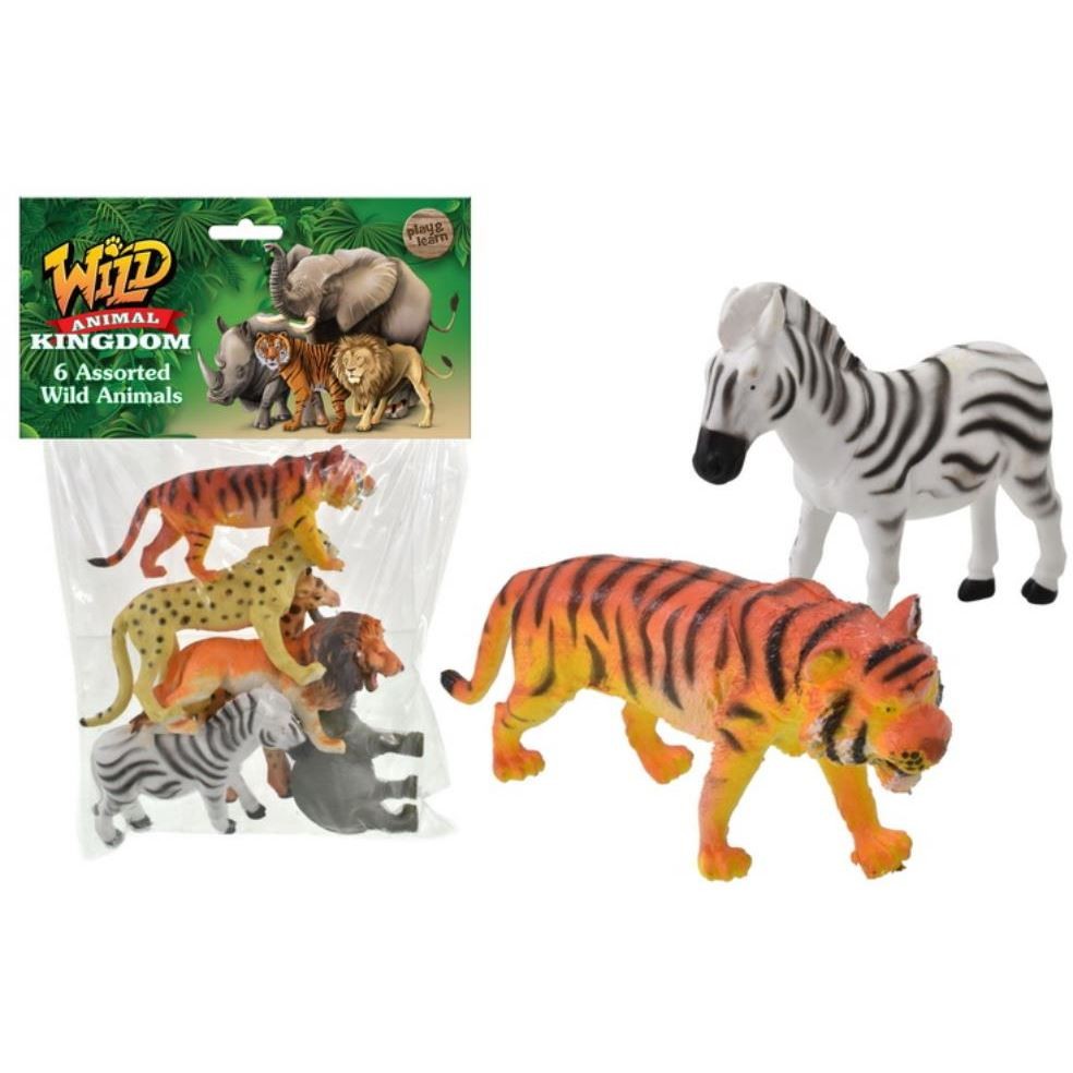 KandyToys Wild Animal Kingdom Assorted Wild Animals 6pk