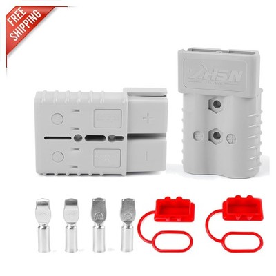 Reliable 2 Pcs Battery Quick Disconnect Connectors - 350A Capacity, Easy Install
