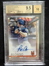 2019 Topps Chrome Pete Alonso Rookie Autographs Refractors #RAPA /499 BGS 9.5