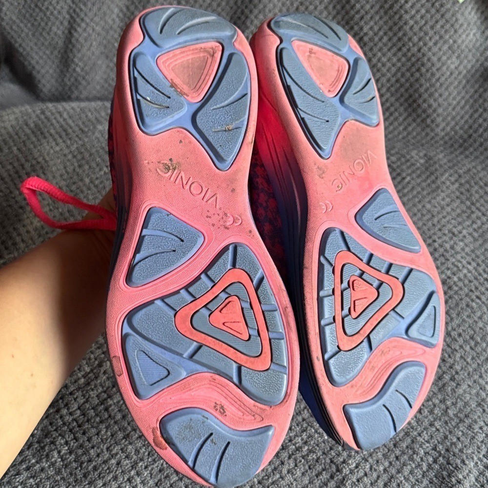 Vionic Python Vivid Blue Pink Patterned Lace Up A… - image 7
