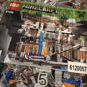Lego Set Minecraft (21118) The Mine Open Box Sealed Bags - OPENED tape seal desc