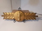 Vintage 1930s Coca-Cola Art-Deco Embossed Metal Emblem / Medallion "Kay Frame"
