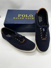 Polo Ralph Lauren Men's Thorton Canvas Low Sneakers Navy Blue US 10D