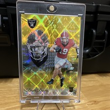 Panini Prestige 2024 Brock Bowers #305 Xtra Points Galaxy Rookie /75 Raiders