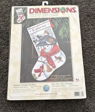 Dimensions Emma's Friends Christmas Stocking Cross Stitch Kit NIP