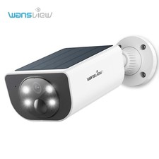 Wansview 2K Solar Camera Outdoor Wireless 2.4Ghz WiFi Cameras for Home Security