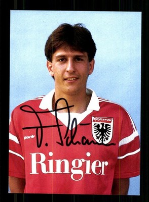 Felix Schärer Autogrammkarte FC Aarau 1988-89 Original Signiert + A 256683