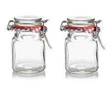 2 Mini Kilner Preserve Jars With Clip Seal Spice Jars 70ml