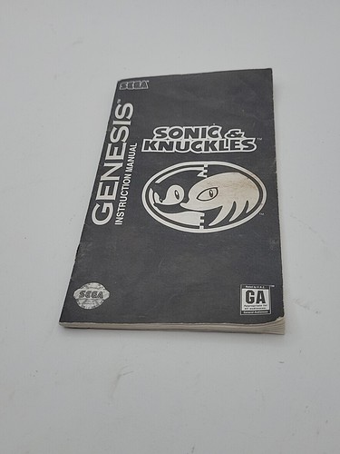 sonic and knuckles sega genesis manuale leggi