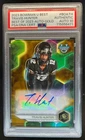 2023 Bowman Best U Travis Hunter Auto Gold Refractor #46/50 PSA AUTHENTIC 10