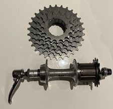 Suntour 7 speed hub, skewer and cassette, vintage 80s