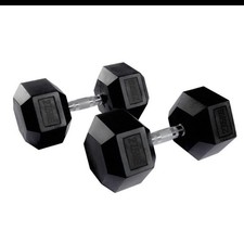 Hex Dumbbell 27.5kg Black Pair