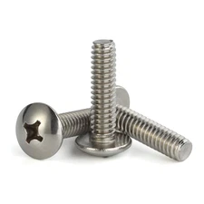 #6-32 X 3/8" Truss Head Machine Screws, Full Thread, 18-8 Stainless Steel, Quant