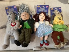 Wizard Of Oz Plush Stuffed Doll Set By Nanco New W Tags