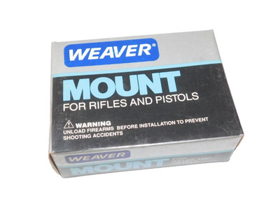 Weaver 49033 Detachable Top Mounts 1'' Silver Finish NOS AI060
