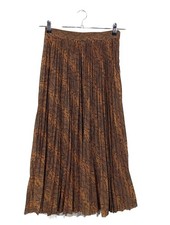 H&M Plisseerock Damen Rock Gr. DE 36 braun Casual-Look