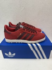 Adidas Gazelle Golf Burgundy Red Size UK 10 EU 44 2/3 Trainers Spikeless Shoes