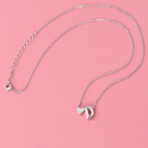 Women Shape Letter Necklace Alphabet Neck Decor for Lady ( D) - Picture 9 of 11