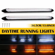 34.5cm Drl Led Headlight Strip Light Daytime Sequential Running Turn Signal E