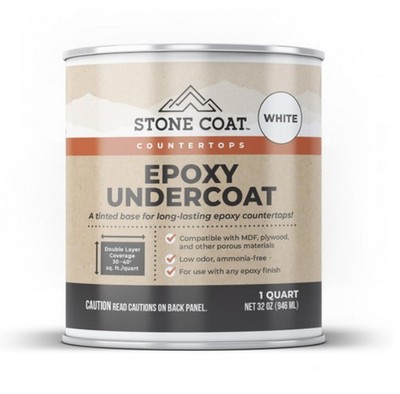 Stone Coat Countertops Epoxy Undercoat 1 Quart 32 Fl Oz (Pack of 1), White 