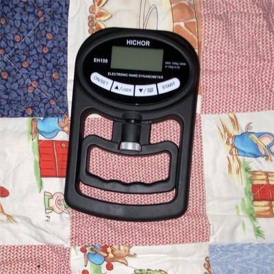 HICHOR EH108 Electronic Hand Dynamometer Grip Strength Tester, Digital, Black