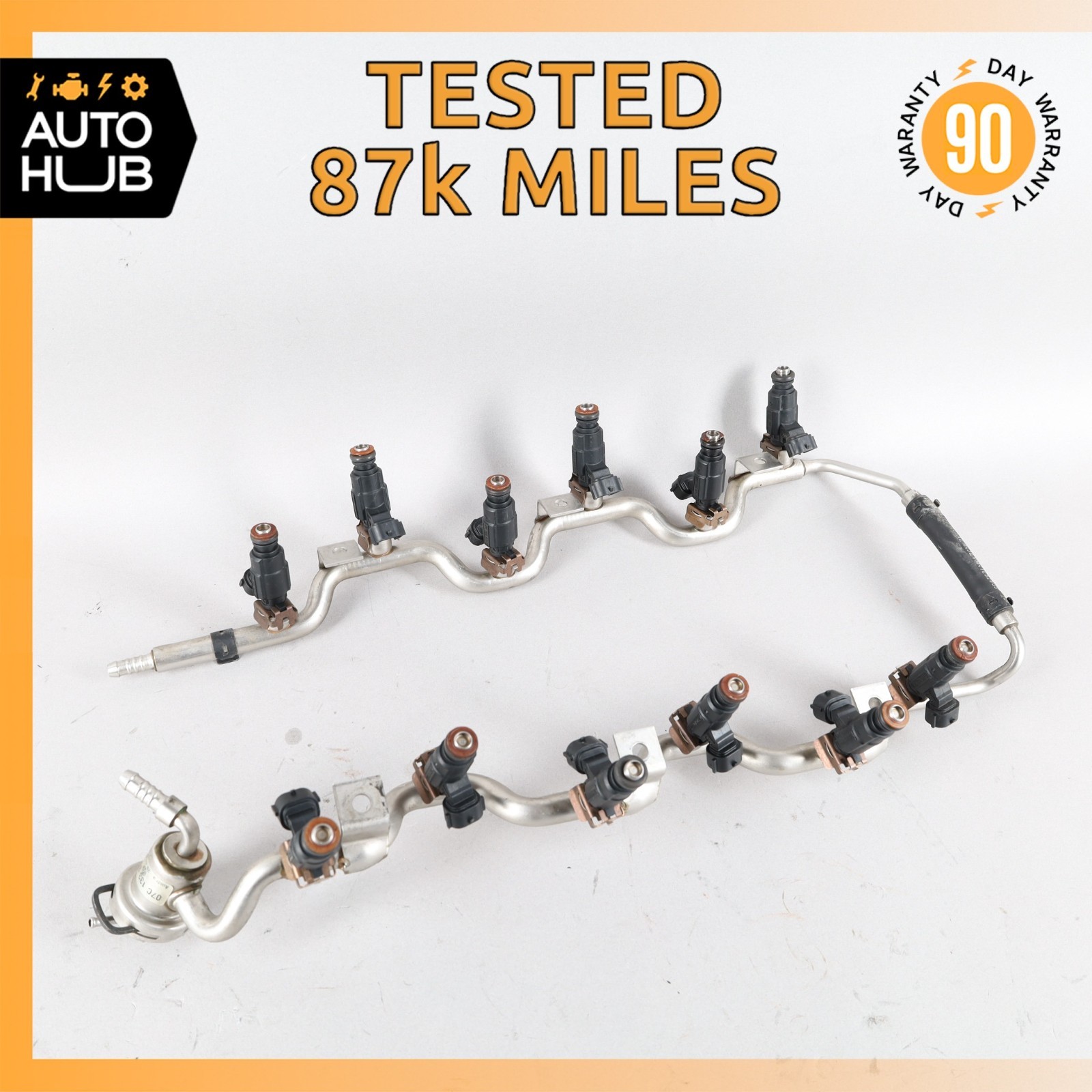 03-13 Bentley Continental GT Flying Spur GTC 6.0L W12 Fuel Injector Rail OEM 87k